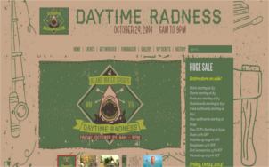 DaytimeRadness.com homepage screenshot